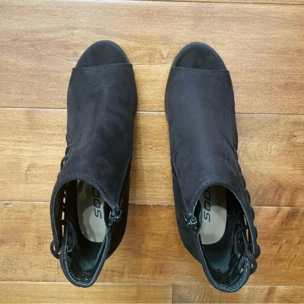 SODA Open Toe Booties - Picture 7 of 8